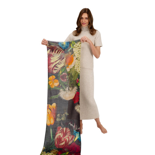 Powder Wool Wrap Scarf
