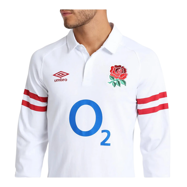 Umbro England Rugby 22/23 Home Classic Long Sleeve Jersey