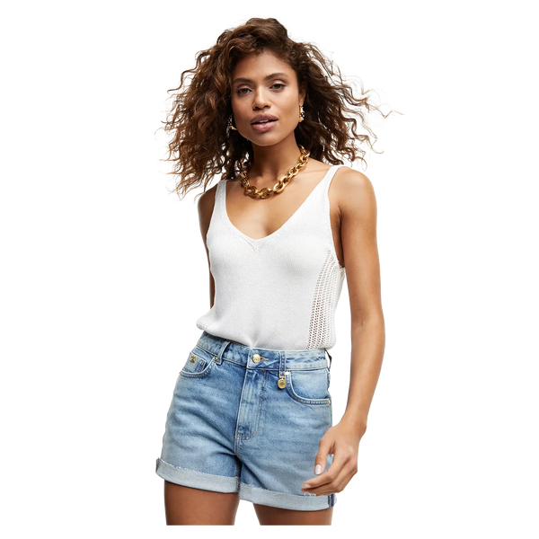 Holland Cooper High-Rise Denim Shorts
