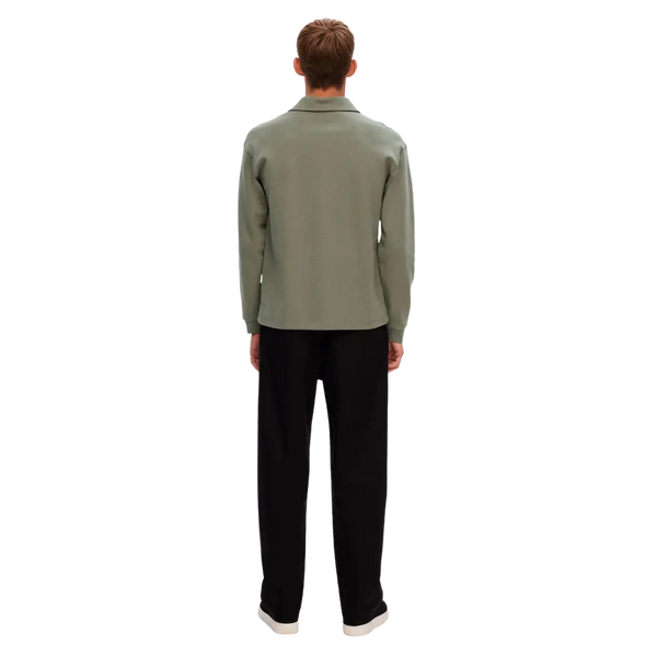 Selected Dap Long Sleeve Polo Shirt for Men