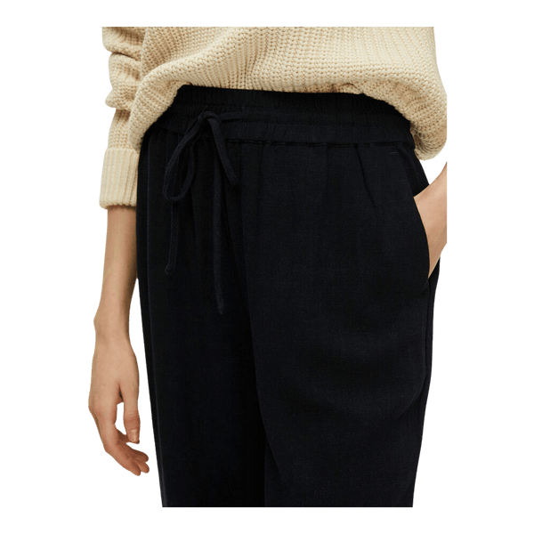 Selected Femme Viva Guila High-Waisted Linen Trousers for Women