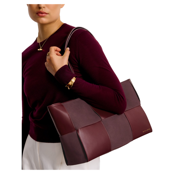 Katie Loxton Taya Hand Woven Suedette Tote Bag