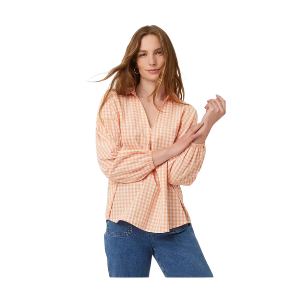 Great Plains Classic Organic Gingham Popover Shirt for Women