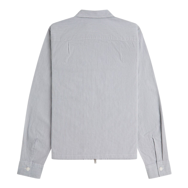 Fred Perry Seersucker Zip Through Overshirt
