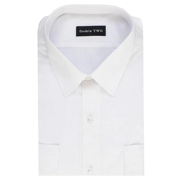 Double Two Pilot Long Sleeved Shirt for Men in White
