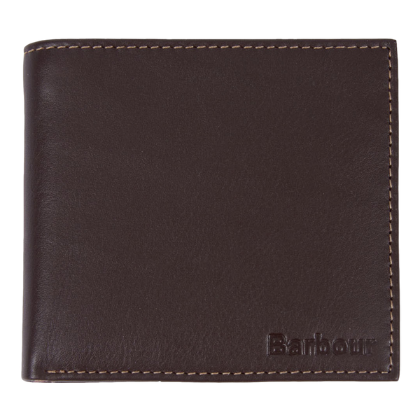 Barbour Elvington Leather Billfold Coin Wallet