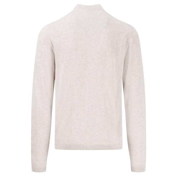 Fynch-Hatton Lightweight Cotton Troyer 1/4 Zip Sweater