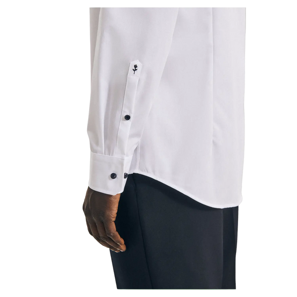 Seidensticker Long Sleeve Tailored Fit Shirt With Polka Dot Trim