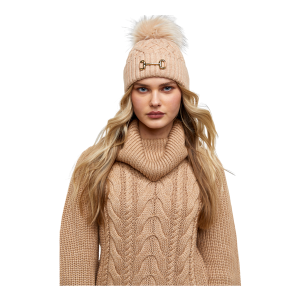 Holland Cooper Horsebit Bobble Hat