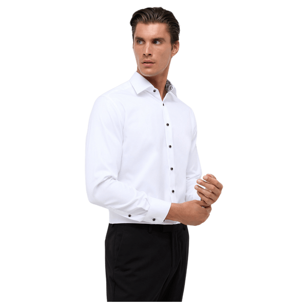 Eterna Formal Long Sleeve Shirt With Trim for Men