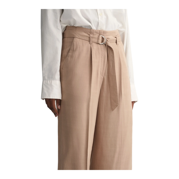 GANT Wide Cropped Belted Pants for Women