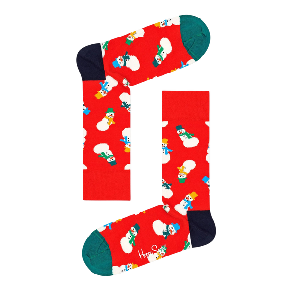 Happy Socks 2 Pack Snowman Socks Gift Set for Men