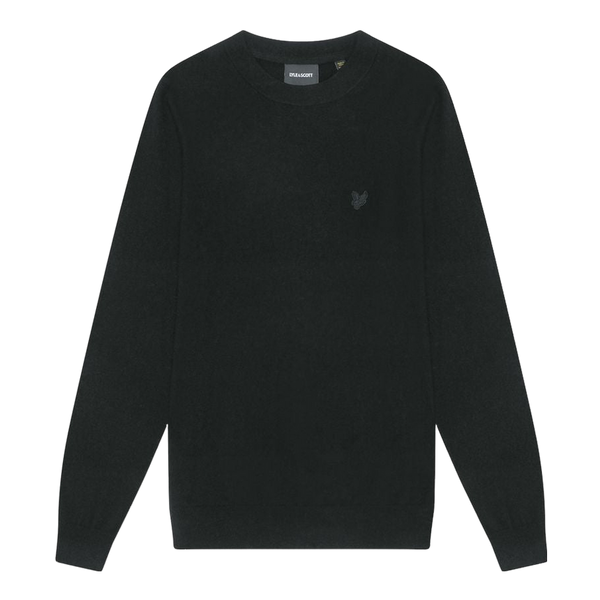 Lyle & Scott Tonal Eagle Lambswool Crew Neck Jumper