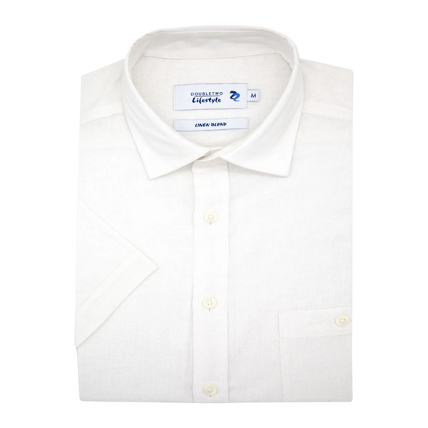 Double Two Linen/Cotton Short Sleeve Shirt