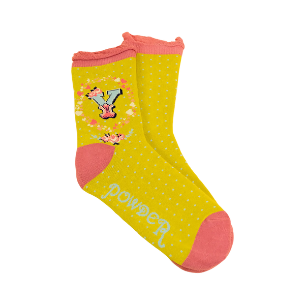 Powder A-Z Ankle Socks for Women