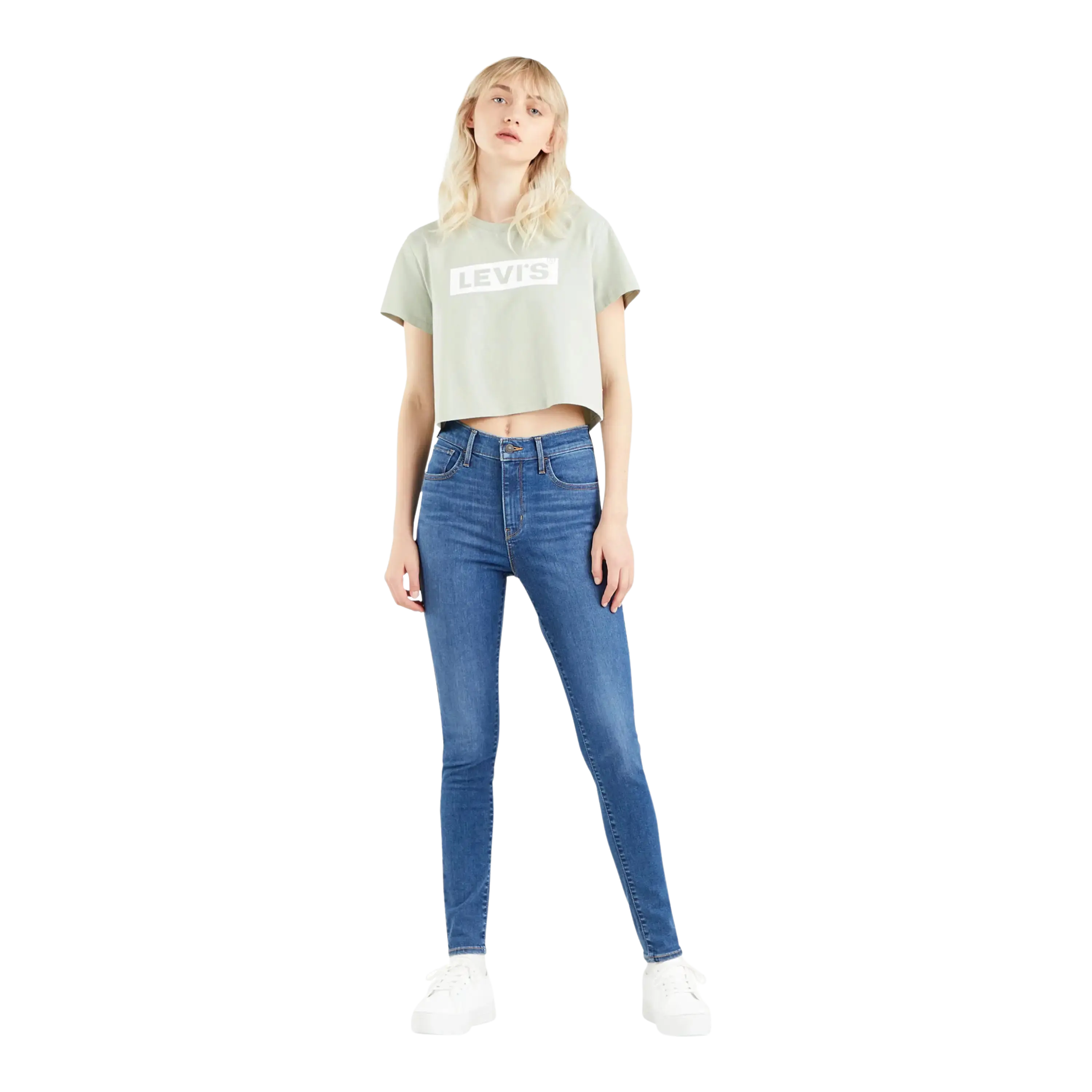 Levi's womens high online waisted skinny jeans