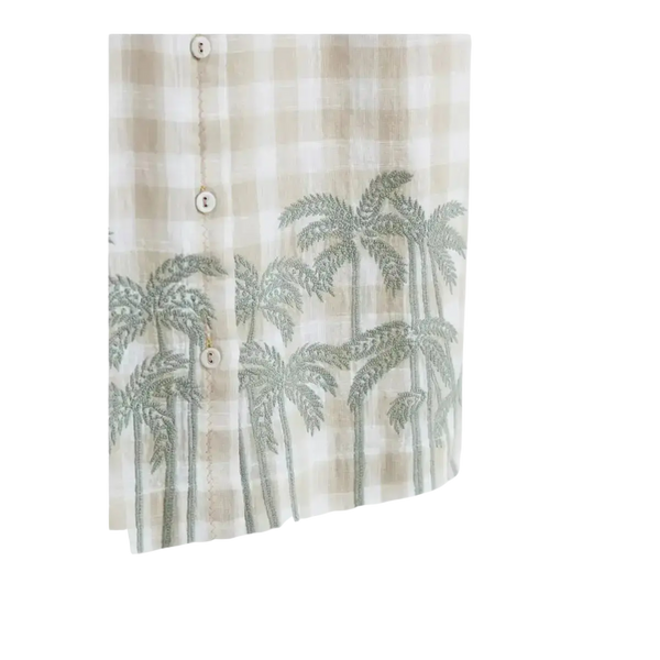 White Stuff Lana Check Embroidered Shirt for Women