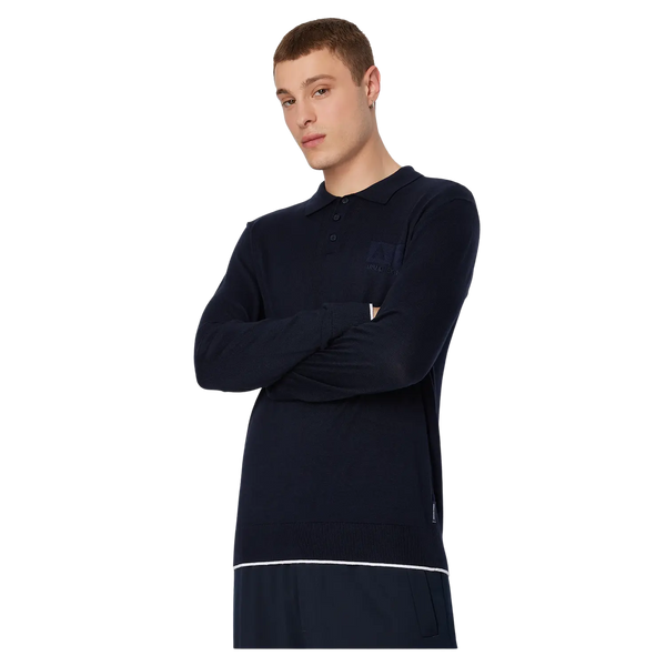 Armani Exchange Long Sleeve Polo Shirt for Men