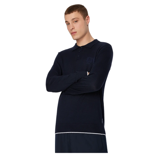 Armani Exchange Long Sleeve Polo Shirt