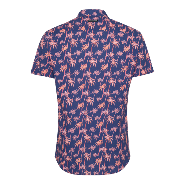 A Fish Named Fred Short Sleeve Palm Trees Shirt