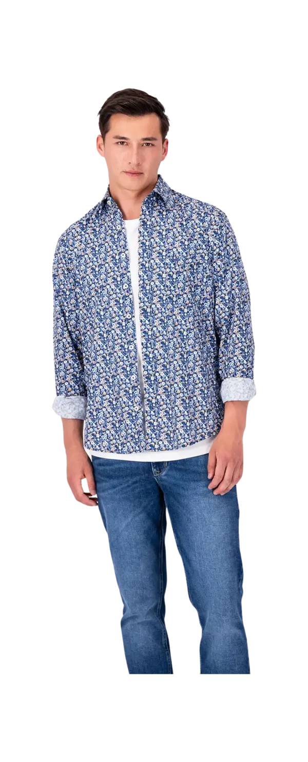 Fynch-Hatton Premium Print Floral Shirt for Men