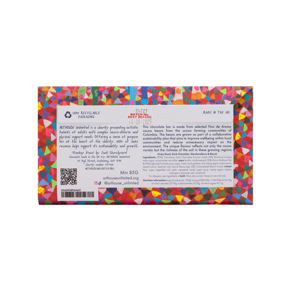 Arthouse Unlimited Dusty Road Silky Dark Chocolate Bar