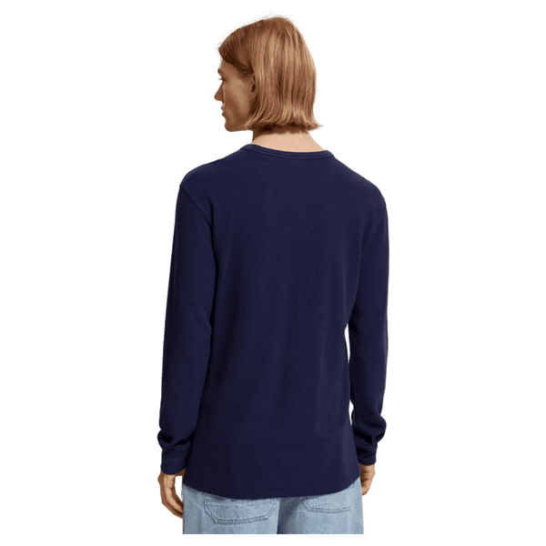 Scotch & Soda Waffle Long Sleeve T-Shirt