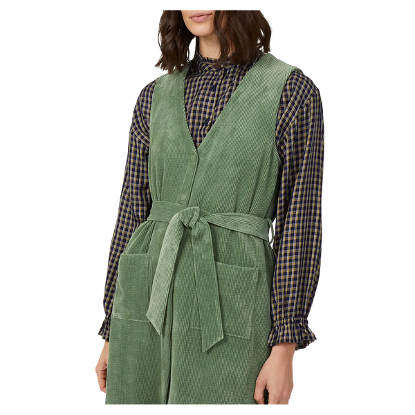 Great Plains Winter Cord Belted Sleeveless Dress