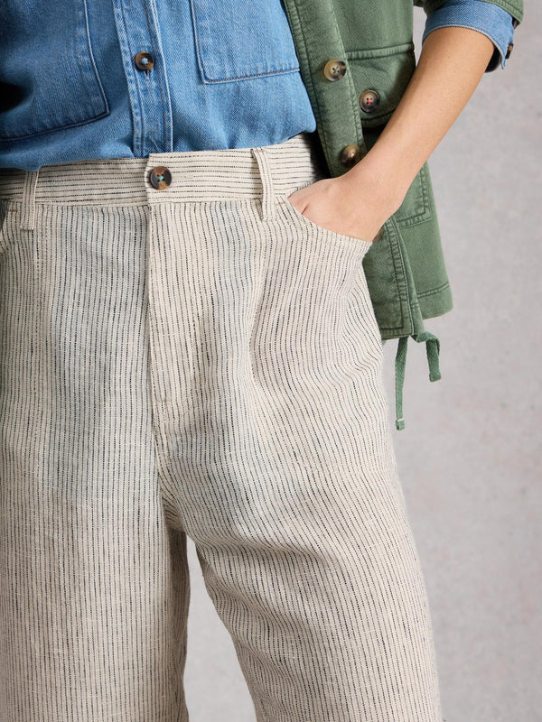 White Stuff Tia Linen Wide Leg Crop