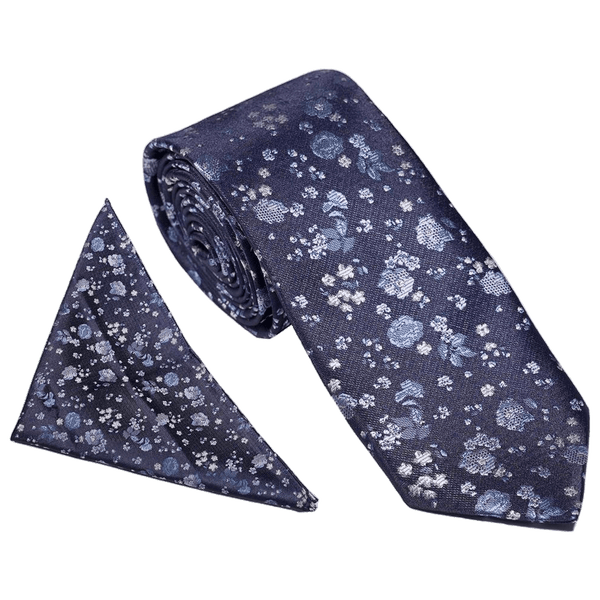 William Turner Occasion Floral Blossom Tie and Pocket Square Set