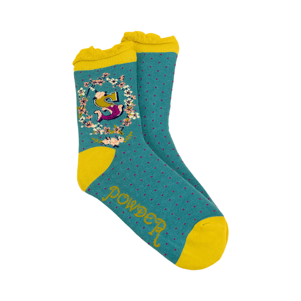 Powder A-Z Ankle Socks for Women