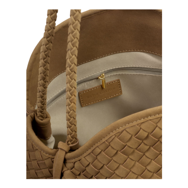 Katie Loxton Nova Hand Woven Suedette Large Shoulder Bag