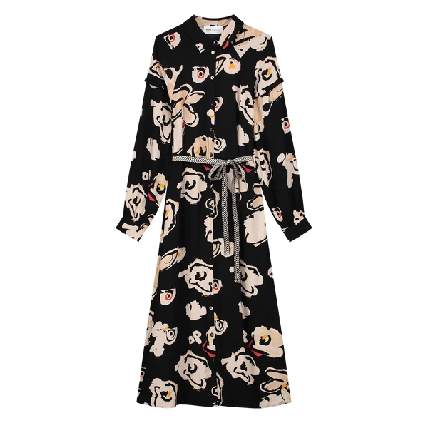 POM Amsterdam Flower Glory Button Front Dress