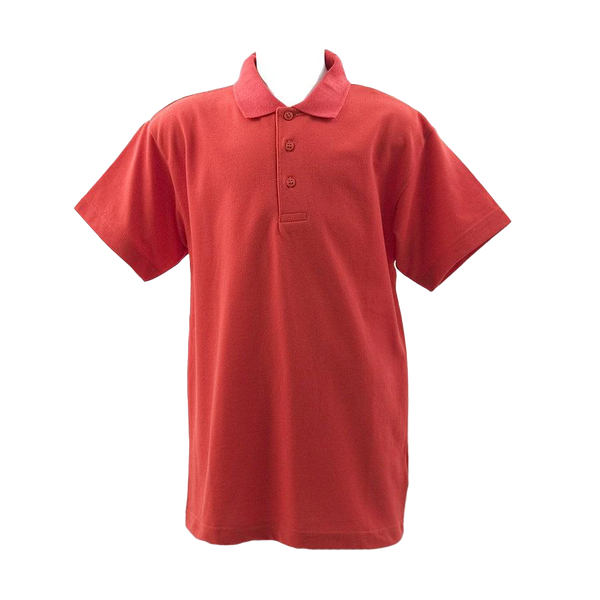 School Polo Shirt in Red