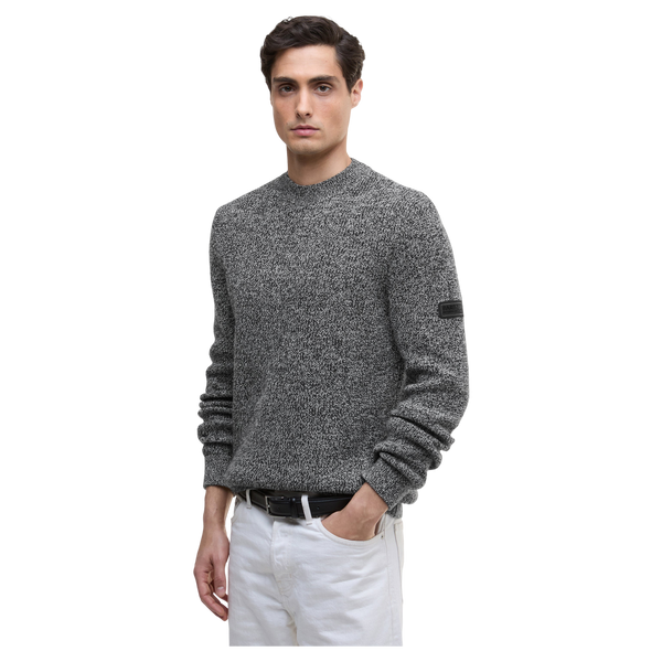 Barbour International Declan Yarn Twist Crew Neck Jumper