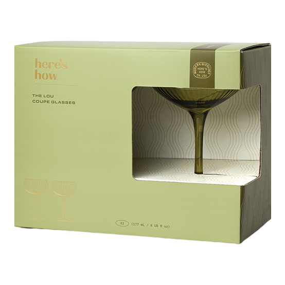 Here's How The Lou Coupe Glass - Set of 2