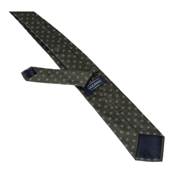 Golding Herringbone Flower Woven Tie