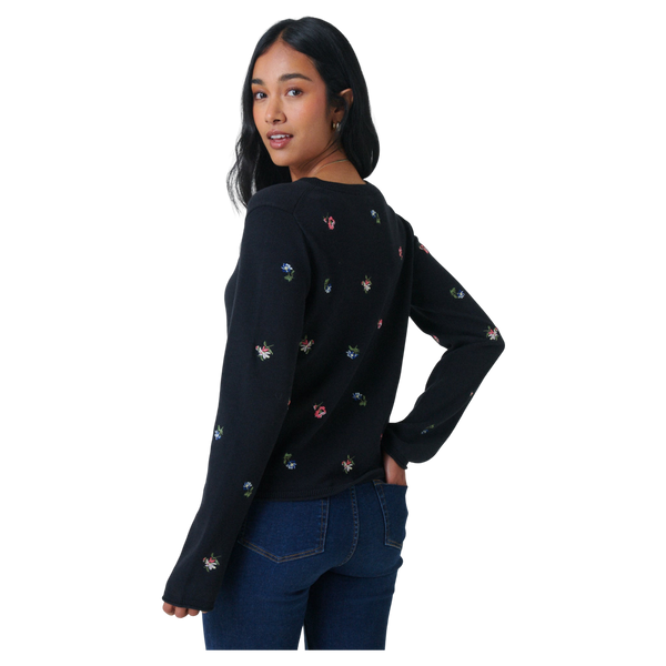 Nobody's Child Embroidered Ditsy Cardigan