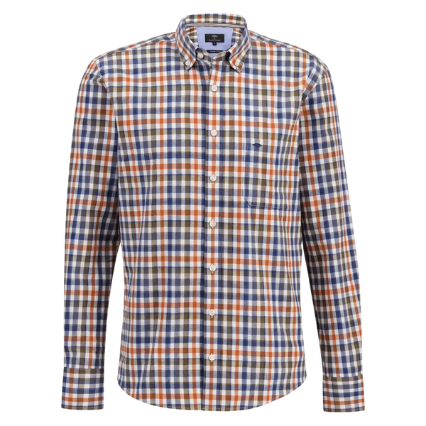 Fynch-Hatton Long Sleeve Check Shirt for Men