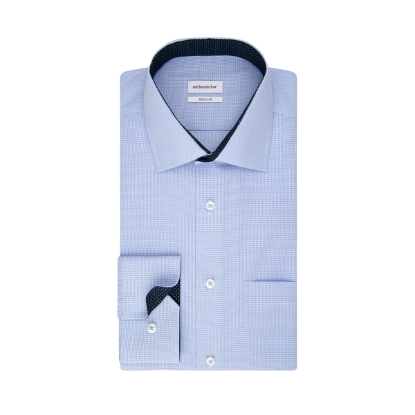 Seidensticker Regular Fit Micro Gingham Shirt for Men