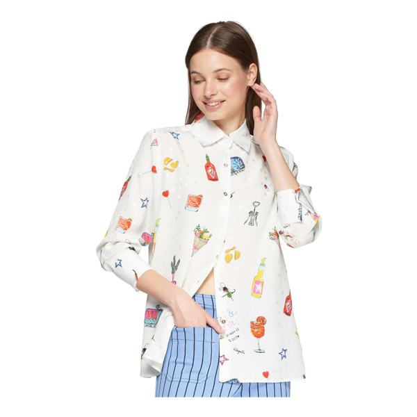 Vilagallo Mariela Aperitivo Print Shirt