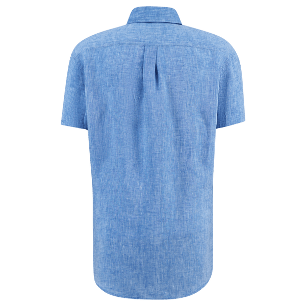 Fynch-Hatton Short Sleeve Button Down Linen Shirt