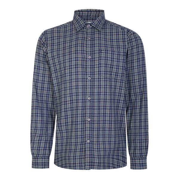 Peter Gribby Brushed Cotton Long Sleeve Shirt