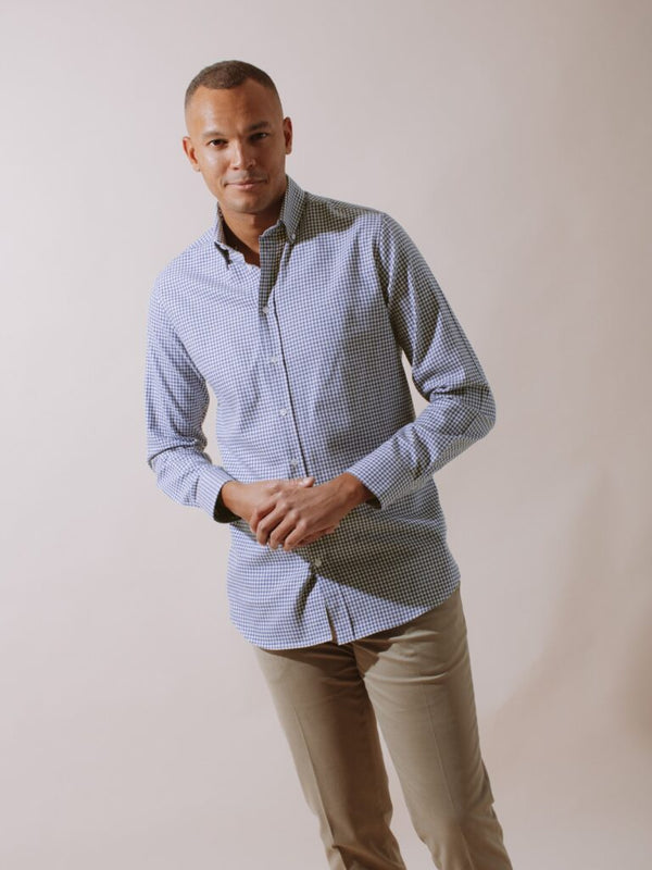 William David Southwold Button Down Check Shirt