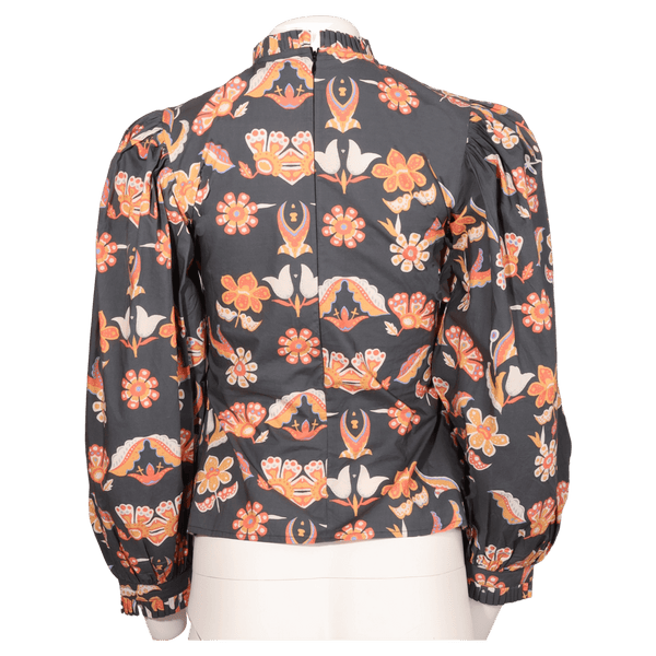 Handprint Dream Apparel Floral Smocked Top