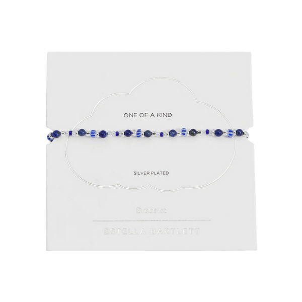 Estella Bartlett Blue Mixed Glass Amelia Bracelet