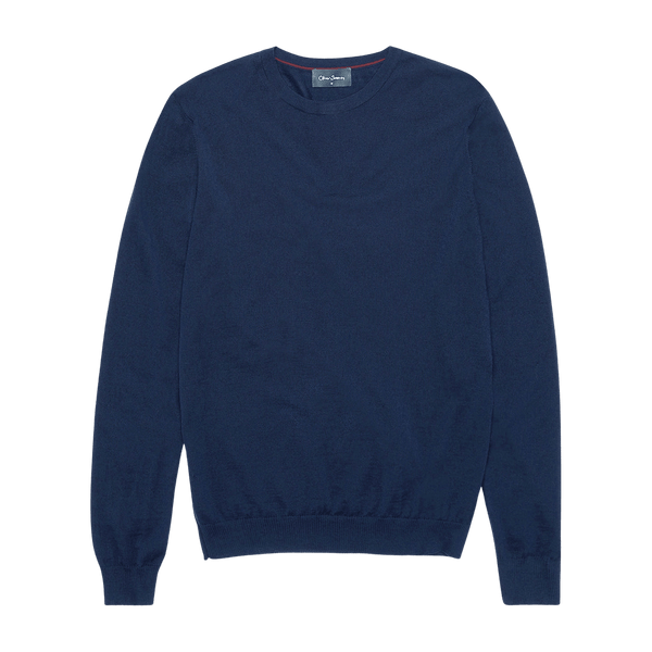 Oliver Sweeney Camber Merino Crew Neck Jumper for Men