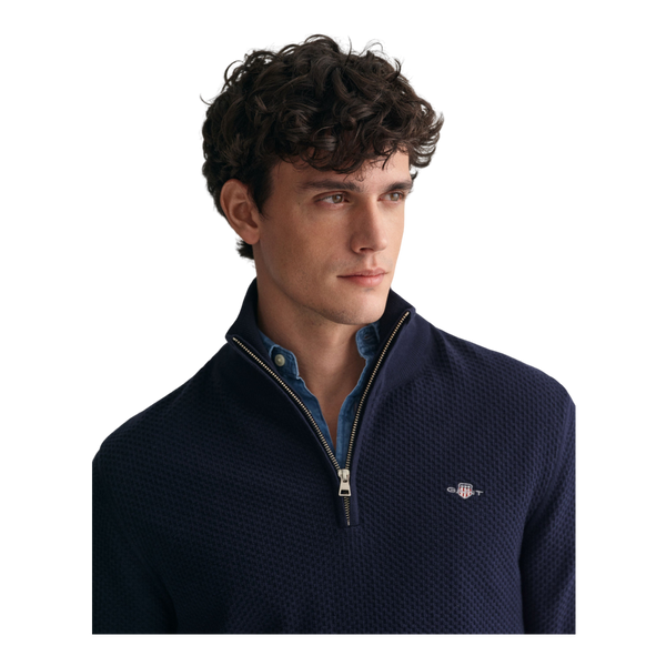 GANT Structured Cotton 1/4 Zip
