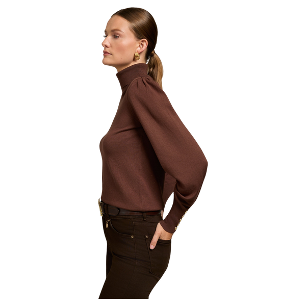Holland Cooper Structured Kelsie Roll Neck Knit