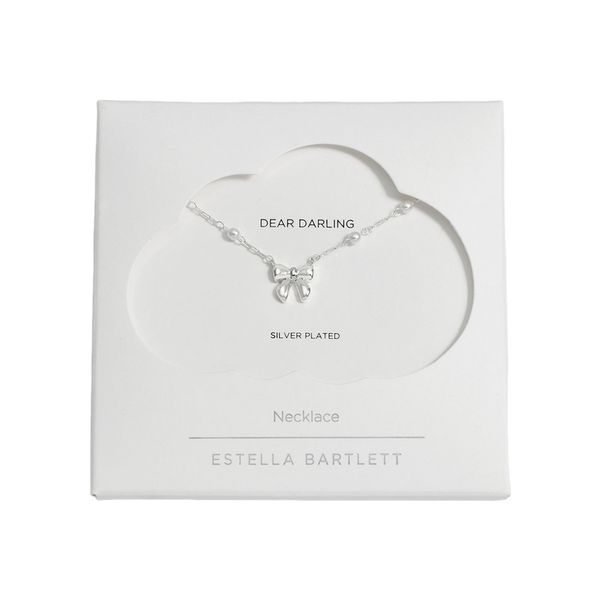 Estella Bartlett Pearl & Bow Chain Necklace